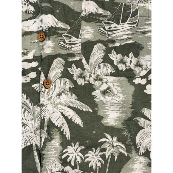 Liberty Blues mens 2X T Hawaiian Shirt Cotton Short Sleeve Cotton Beach Travel - Picture 2 of 7